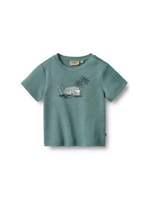 T-shirt z nadrukiem Wheat niebieski
