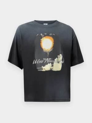 T-shirt z nadrukiem Won Hundred antracytowy