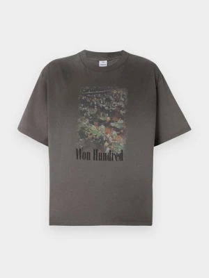 T-shirt z nadrukiem Won Hundred jasnoszary