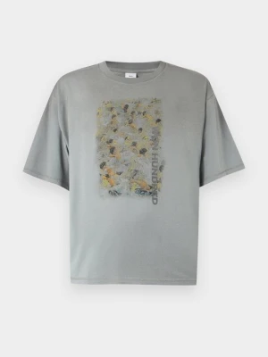 T-shirt z nadrukiem Won Hundred szary