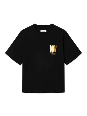T-shirt z nadrukiem Wood Wood czarny
