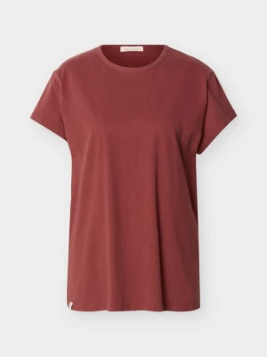 T-shirt z nadrukiem Yogasearcher brązowy