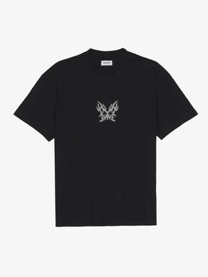 T-shirt z nadrukiem YOURTURN czarny