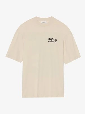 T-shirt z nadrukiem YOURTURN mleczny