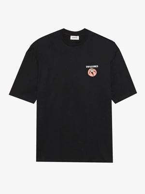 T-shirt z nadrukiem YOURTURN czarny