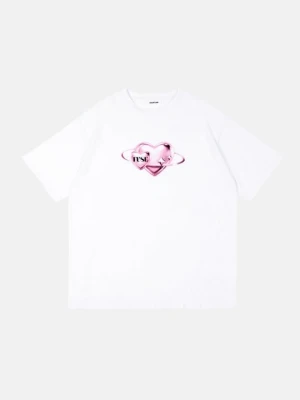 T-shirt z nadrukiem YOURTURN biały