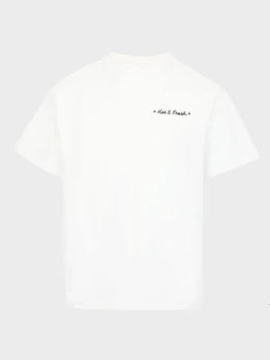 T-shirt z nadrukiem YOURTURN biały