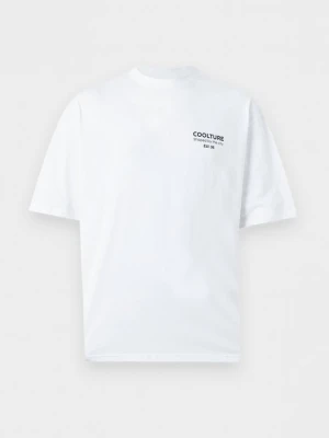 T-shirt z nadrukiem YOURTURN biały
