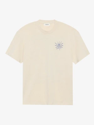T-shirt z nadrukiem YOURTURN biały