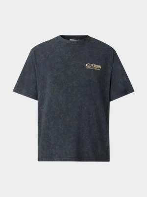 T-shirt z nadrukiem YOURTURN By Zalando ciemnoszary