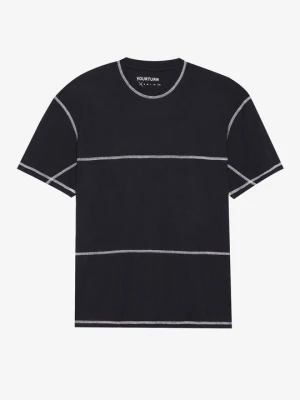T-shirt z nadrukiem YOURTURN By Zalando czarny