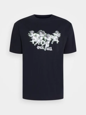 T-shirt z nadrukiem YOURTURN By Zalando czarny