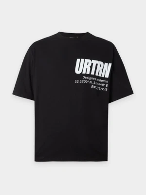 T-shirt z nadrukiem YOURTURN By Zalando czarny