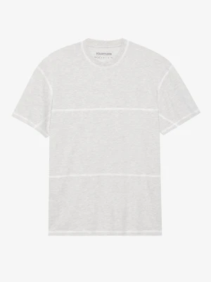 T-shirt z nadrukiem YOURTURN By Zalando jasnoszary melanż