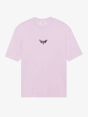 T-shirt z nadrukiem YOURTURN By Zalando liliowy