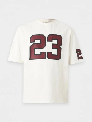 T-shirt z nadrukiem YOURTURN By Zalando mleczny