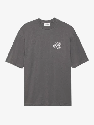 T-shirt z nadrukiem YOURTURN By Zalando ciemnoszary