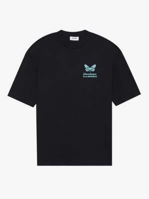 T-shirt z nadrukiem YOURTURN czarny