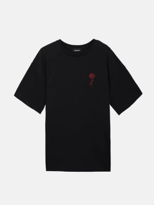 T-shirt z nadrukiem YOURTURN czarny
