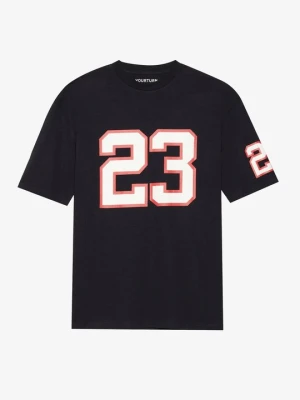T-shirt z nadrukiem YOURTURN By Zalando czarny