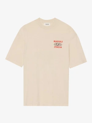T-shirt z nadrukiem YOURTURN By Zalando mleczny