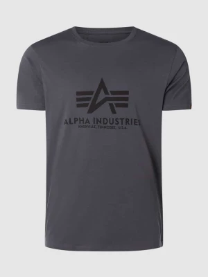 T-shirt z nadrukiem z logo alpha industries