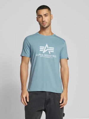 T-shirt z nadrukiem z logo alpha industries