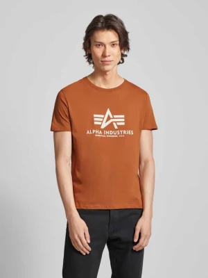 T-shirt z nadrukiem z logo alpha industries