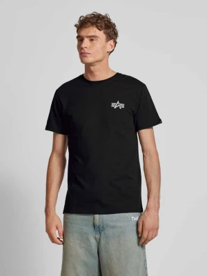 T-shirt z nadrukiem z logo alpha industries