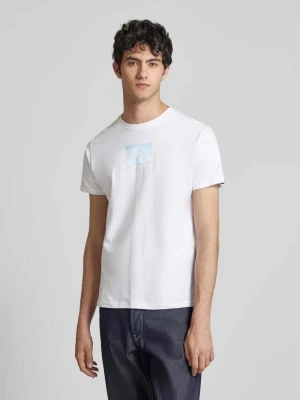 T-shirt z nadrukiem z logo alpha industries