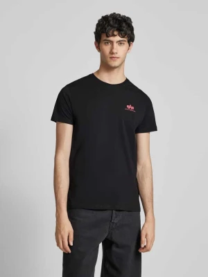 T-shirt z nadrukiem z logo alpha industries