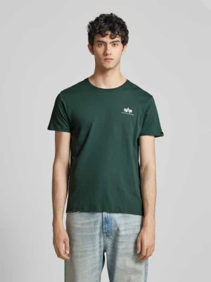 T-shirt z nadrukiem z logo alpha industries