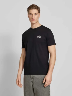 T-shirt z nadrukiem z logo alpha industries