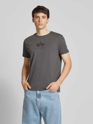 T-shirt z nadrukiem z logo alpha industries