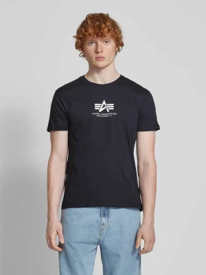 T-shirt z nadrukiem z logo alpha industries