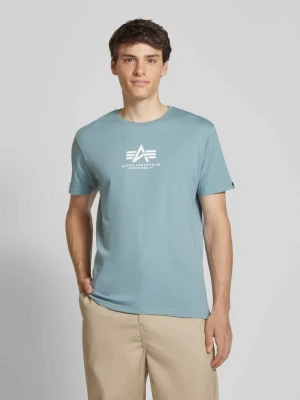 T-shirt z nadrukiem z logo alpha industries