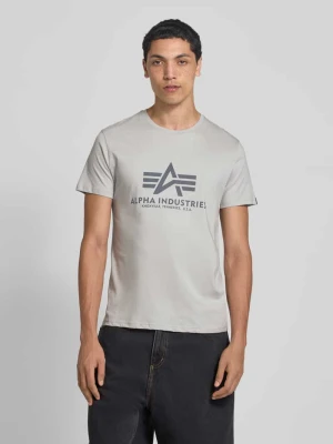 T-shirt z nadrukiem z logo alpha industries
