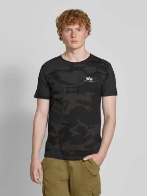 T-shirt z nadrukiem z logo alpha industries