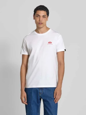 T-shirt z nadrukiem z logo alpha industries