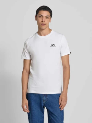 T-shirt z nadrukiem z logo alpha industries