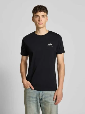 T-shirt z nadrukiem z logo alpha industries