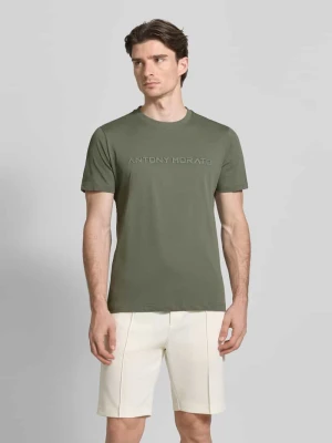 t-shirt z nadrukiem z logo Antony Morato