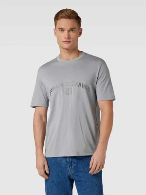 T-shirt z nadrukiem z logo Armani Exchange