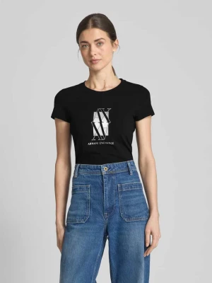 T-shirt z nadrukiem z logo Armani Exchange