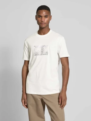 T-shirt z nadrukiem z logo Armani Exchange