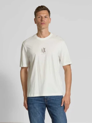 T-shirt z nadrukiem z logo Armani Exchange