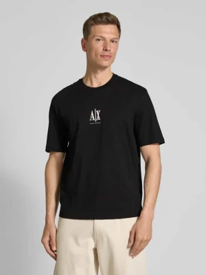 T-shirt z nadrukiem z logo Armani Exchange