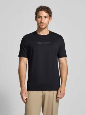 T-shirt z nadrukiem z logo Armani Exchange
