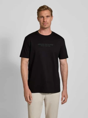T-shirt z nadrukiem z logo Armani Exchange
