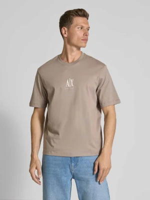 T-shirt z nadrukiem z logo Armani Exchange